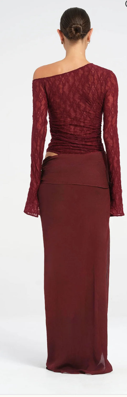 Benni Nova Maxi Dress Maroon