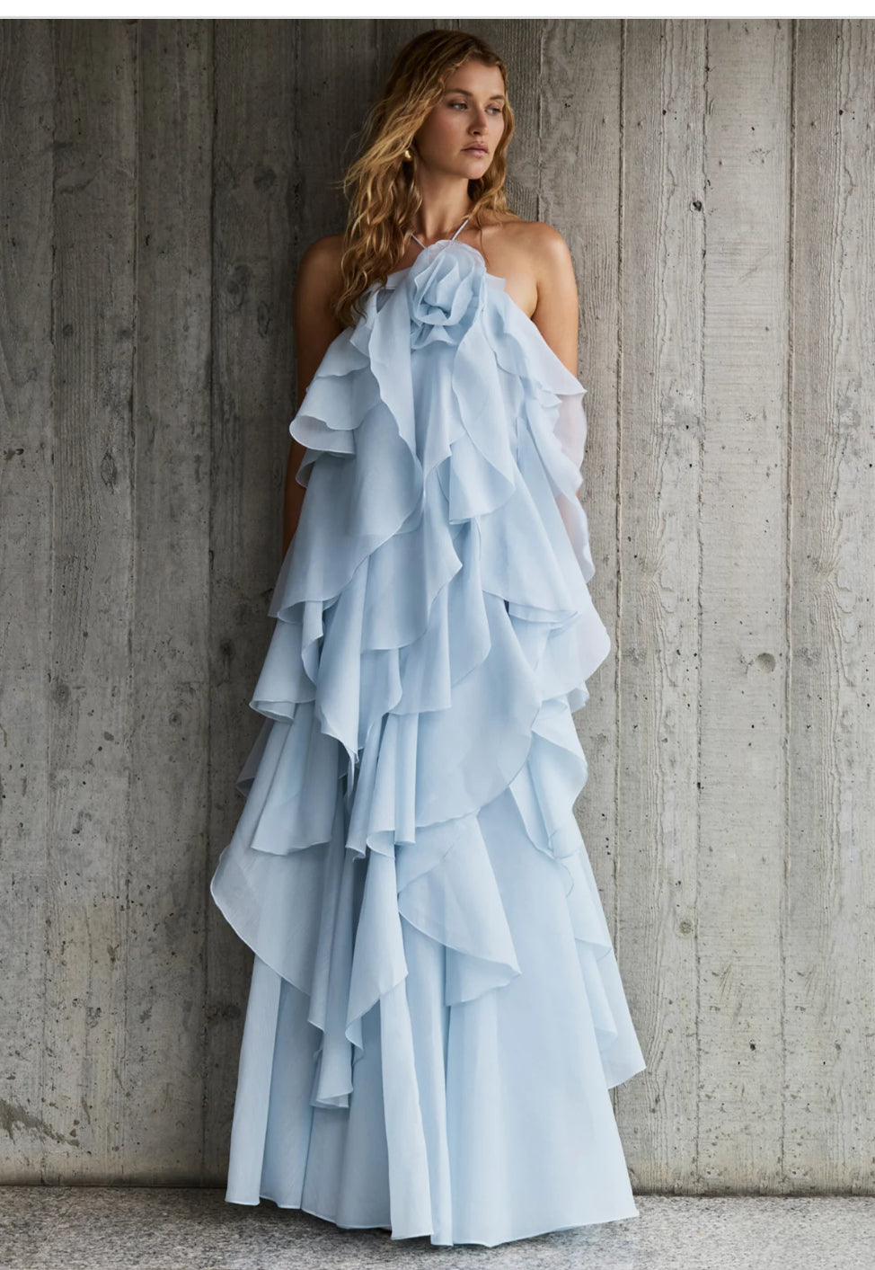 Aje - Pandorea Layered Maxi - blue - size 10 (fit size 10-14)