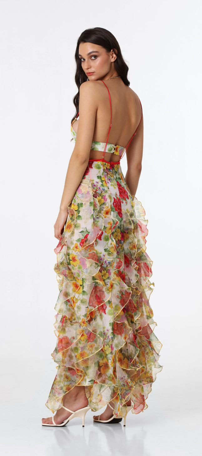 Menti - Iris Baroque Flower Maxi - size S
