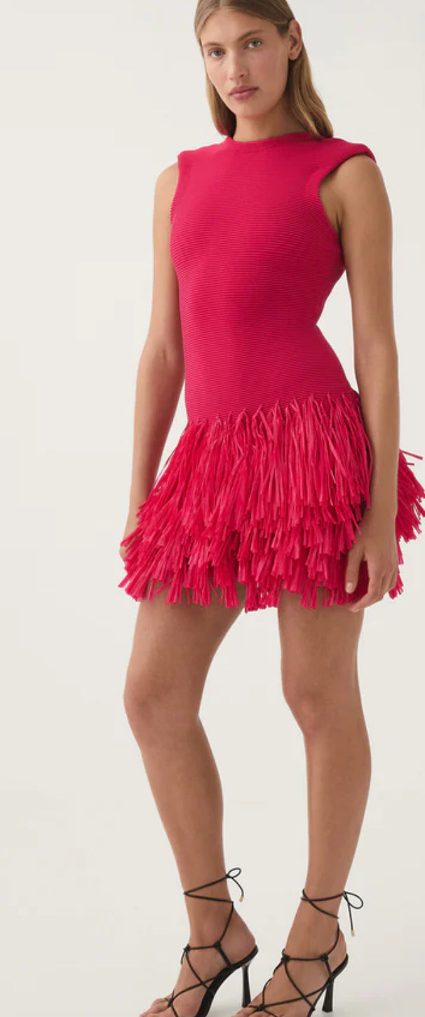 Aje - Rushes Raffia Knit Mini - size S