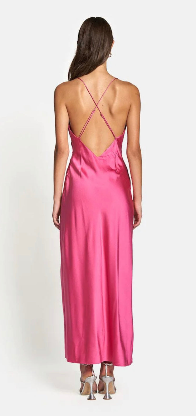 Sofia - Elle Silk Midi (French Pink) - Size 6(suits 6-8)