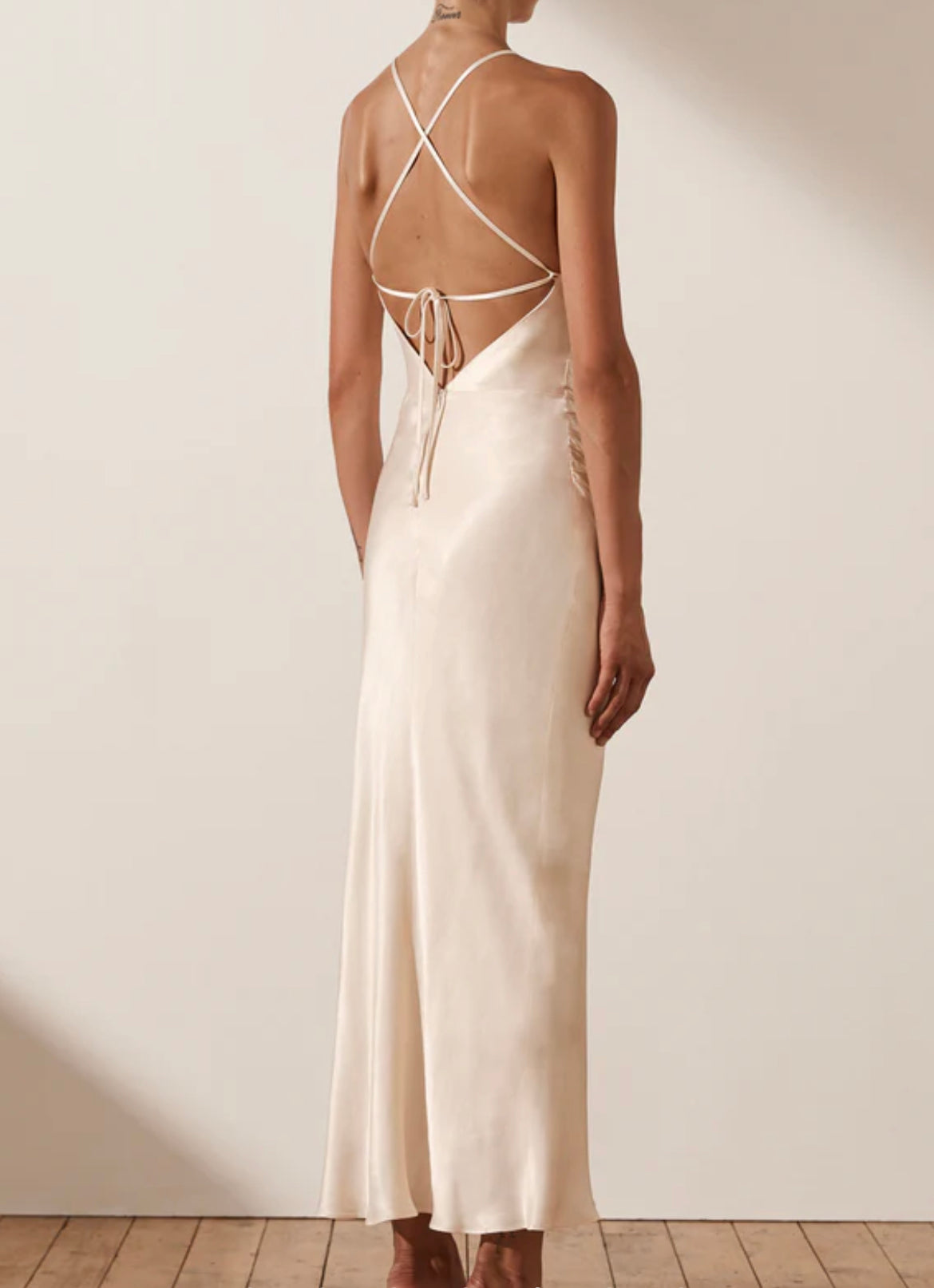 Shona Joy - La Lune Gathered Square Neck Midi - size 10