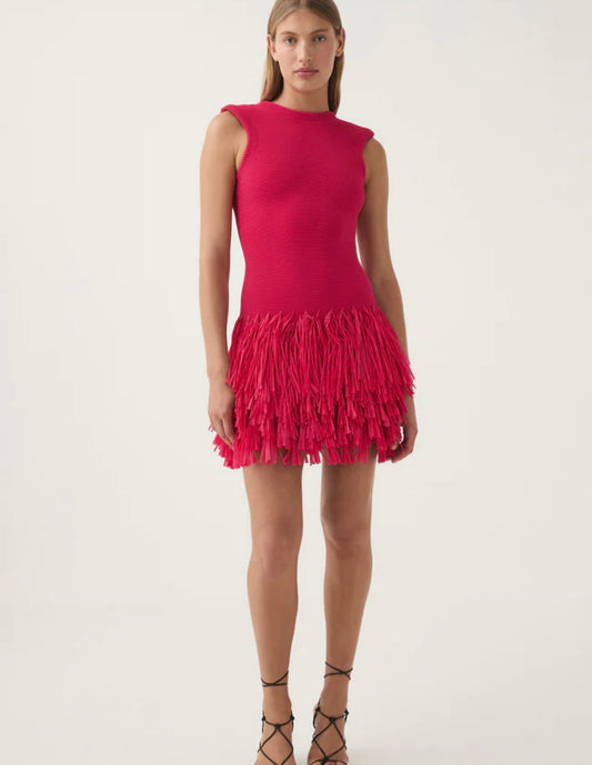 Aje - Rushes Raffia Knit Mini - size S