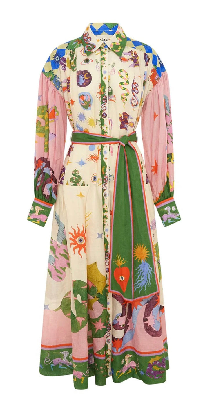 Alemais - Seeker Shirt Dress - Size 10 (suits 8-12)
