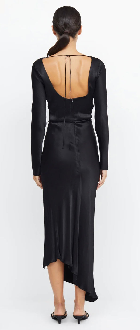 bec and bridge black long sleeve dress Hire Dilkon Mini Long Sleeve Dress in Black | Bec and Bridge
